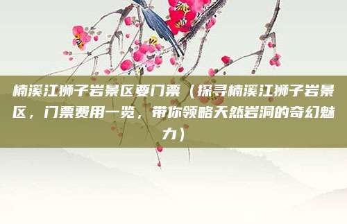 楠溪江狮子岩景区要门票（探寻楠溪江狮子岩景区，门票费用一览，带你领略天然岩洞的奇幻魅力）