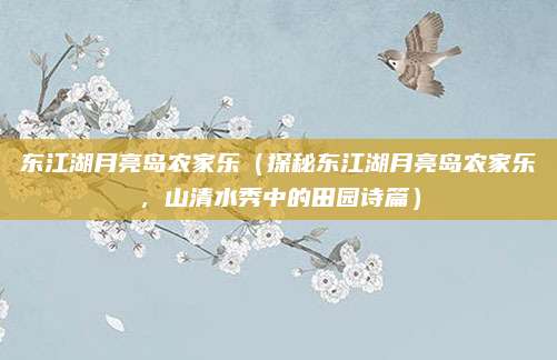 东江湖月亮岛农家乐(探秘东江湖月亮岛农家乐,山清水秀中的田园诗篇)