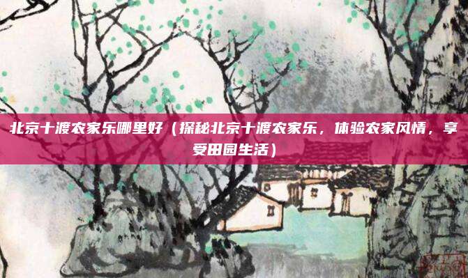 北京十渡农家乐哪里好(探秘北京十渡农家乐,体验农家风情,享受田园生活)