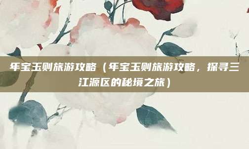 年宝玉则旅游攻略(年宝玉则旅游攻略,探寻三江源区的秘境之旅)