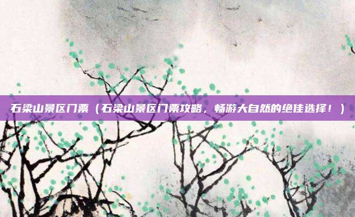 石梁山景区门票(石梁山景区门票攻略,畅游大自然的绝佳选择!)