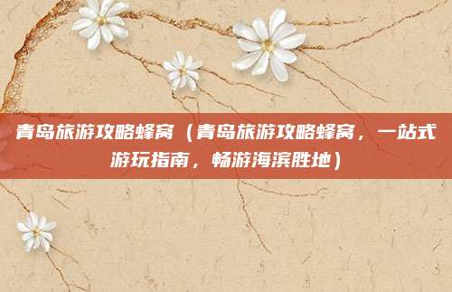 青岛旅游攻略蜂窝(青岛旅游攻略蜂窝,一站式游玩指南,畅游海滨胜地)