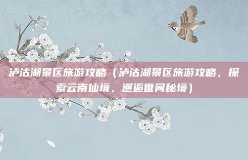 泸沽湖景区旅游攻略(泸沽湖景区旅游攻略,探索云南仙境,邂逅世间秘境)