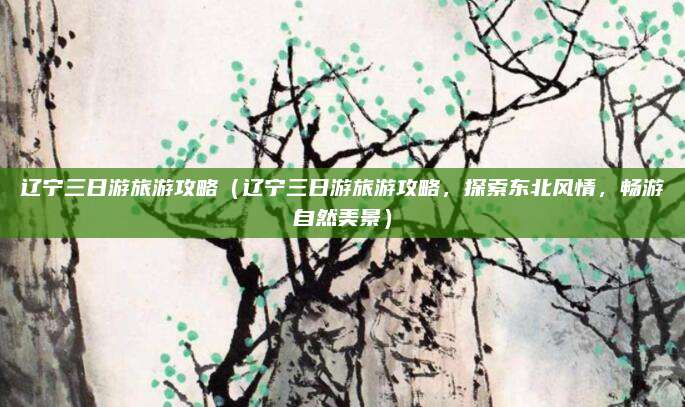 辽宁三日游旅游攻略(辽宁三日游旅游攻略,探索东北风情,畅游自然美景)