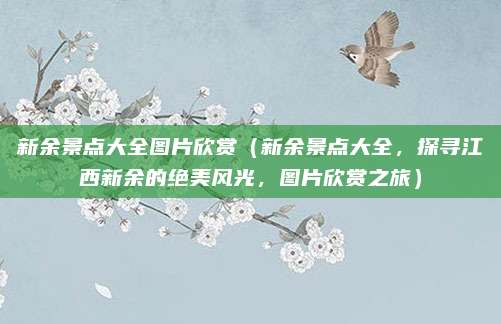 新余景点大全图片欣赏(新余景点大全,探寻江西新余的绝美风光,图片欣赏之旅)