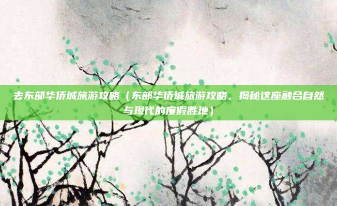 去东部华侨城旅游攻略（东部华侨城旅游攻略，揭秘这座融合自然与现代的度假胜地）