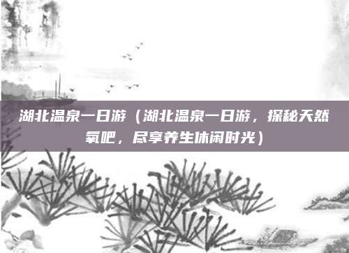 湖北温泉一日游（湖北温泉一日游，探秘天然氧吧，尽享养生休闲时光）