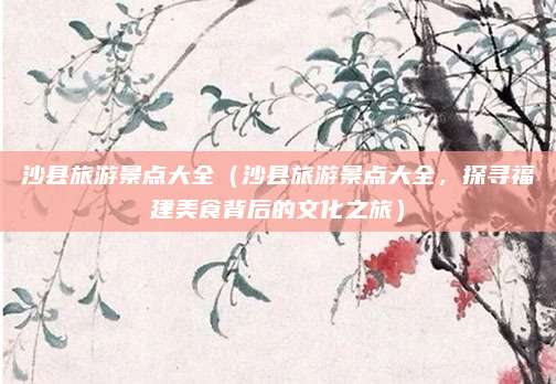 沙县旅游景点大全（沙县旅游景点大全，探寻福建美食背后的文化之旅）