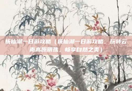 抚仙湖一日游攻略(抚仙湖一日游攻略,玩转云南高原明珠,畅享自然之美)