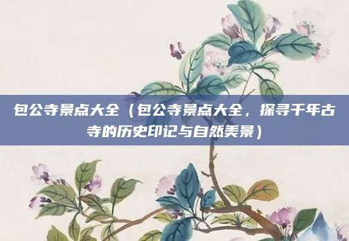 包公寺景点大全(包公寺景点大全,探寻千年古寺的历史印记与自然美景)
