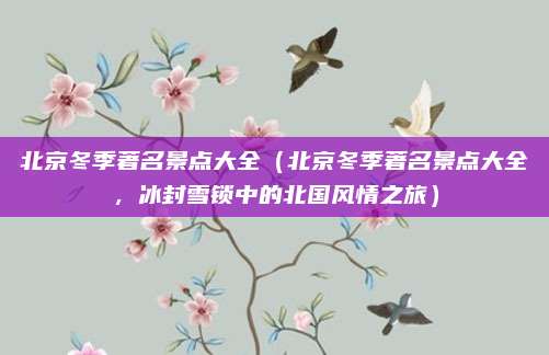 北京冬季著名景点大全(北京冬季著名景点大全,冰封雪锁中的北国风情之旅)