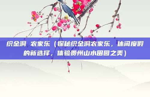 织金洞 农家乐(探秘织金洞农家乐,休闲度假的新选择,体验贵州山水田园之美)