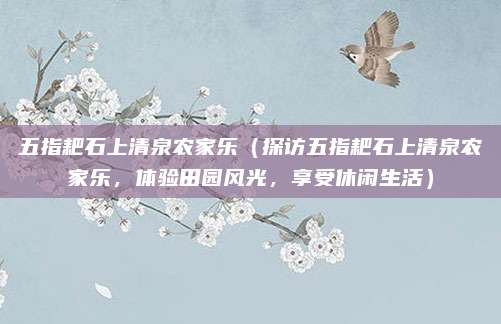 五指耙石上清泉农家乐(探访五指耙石上清泉农家乐,体验田园风光,享受休闲生活)