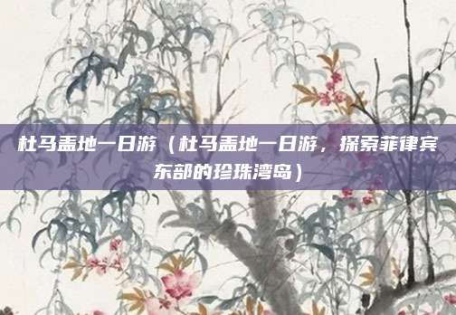 杜马盖地一日游(杜马盖地一日游,探索菲律宾东部的珍珠湾岛)