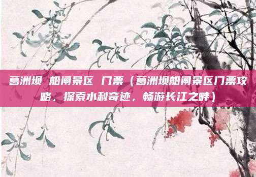 葛洲坝 船闸景区 门票(葛洲坝船闸景区门票攻略,探索水利奇迹,畅游长江之畔)