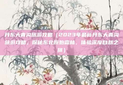 丹东大青沟旅游攻略(2023年最新丹东大青沟旅游攻略,探秘东北原始森林,体验深度自然之旅)