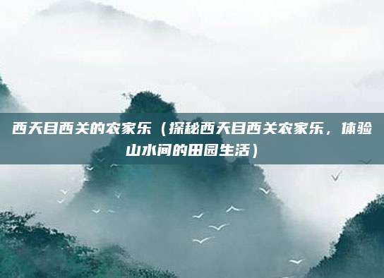 西天目西关的农家乐（探秘西天目西关农家乐，体验山水间的田园生活）