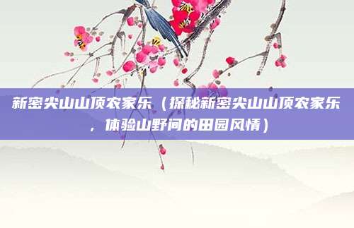 新密尖山山顶农家乐(探秘新密尖山山顶农家乐,体验山野间的田园风情)