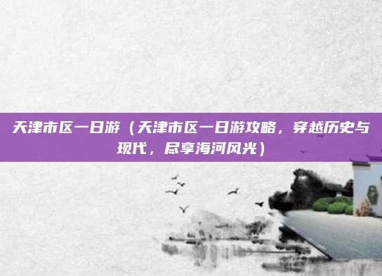 天津市区一日游（天津市区一日游攻略，穿越历史与现代，尽享海河风光）