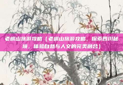 老峨山旅游攻略（老峨山旅游攻略，探索四川秘境，体验自然与人文的完美融合）