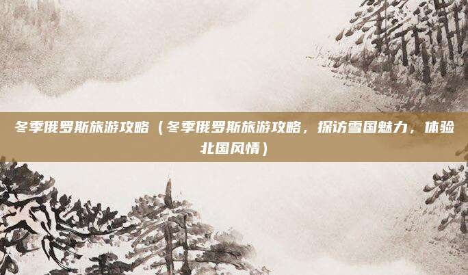冬季俄罗斯旅游攻略(冬季俄罗斯旅游攻略,探访雪国魅力,体验北国风情)
