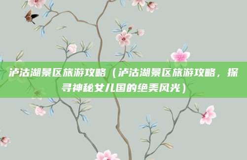泸沽湖景区旅游攻略（泸沽湖景区旅游攻略，探寻神秘女儿国的绝美风光）