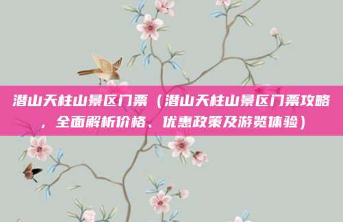潜山天柱山景区门票（潜山天柱山景区门票攻略，全面解析价格、优惠政策及游览体验）