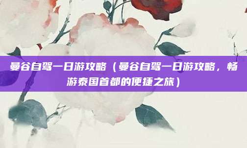 曼谷自驾一日游攻略(曼谷自驾一日游攻略,畅游泰国首都的便捷之旅)