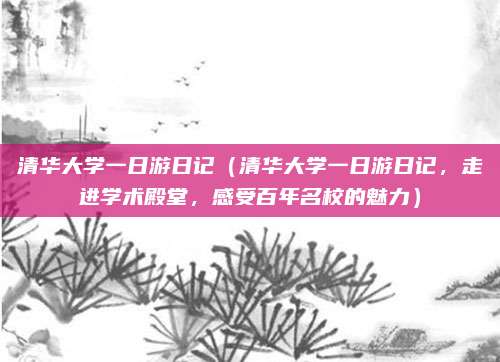 清华大学一日游日记(清华大学一日游日记,走进学术殿堂,感受百年名校的魅力)