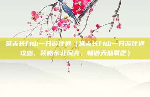 延吉长白山一日游往返(延吉长白山一日游往返攻略,领略东北风光,畅游天然氧吧)