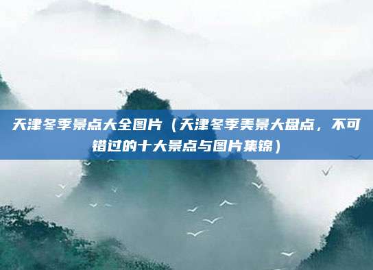 天津冬季景点大全图片(天津冬季美景大盘点,不可错过的十大景点与图片集锦)