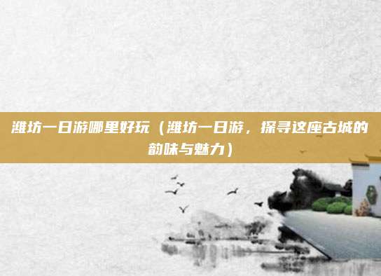 潍坊一日游哪里好玩（潍坊一日游，探寻这座古城的韵味与魅力）