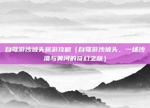 自驾游沙坡头旅游攻略(自驾游沙坡头,一场沙漠与黄河的奇幻之旅)