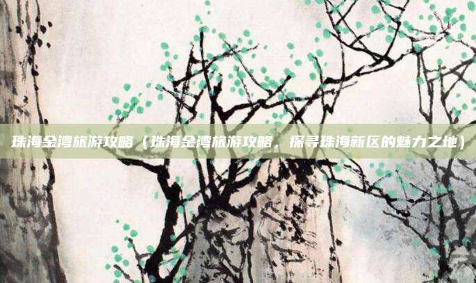 珠海金湾旅游攻略(珠海金湾旅游攻略,探寻珠海新区的魅力之地)