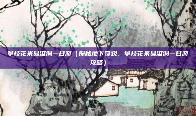 攀枝花米易溶洞一日游(探秘地下奇观,攀枝花米易溶洞一日游攻略)
