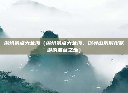 滨州景点大全海(滨州景点大全海,探寻山东滨州旅游的宝藏之地)