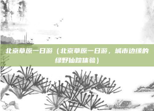 北京草原一日游（北京草原一日游，城市边缘的绿野仙踪体验）
