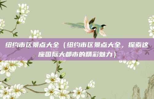 纽约市区景点大全（纽约市区景点大全，探索这座国际大都市的精彩魅力）
