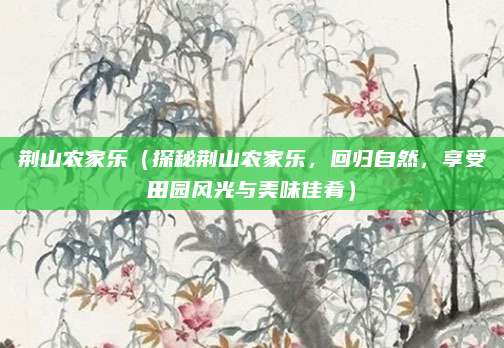 荆山农家乐（探秘荆山农家乐，回归自然，享受田园风光与美味佳肴）