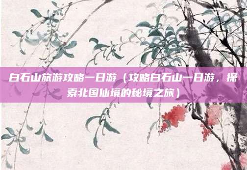 白石山旅游攻略一日游（攻略白石山一日游，探索北国仙境的秘境之旅）