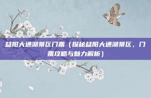 益阳大通湖景区门票（探秘益阳大通湖景区，门票攻略与魅力解析）