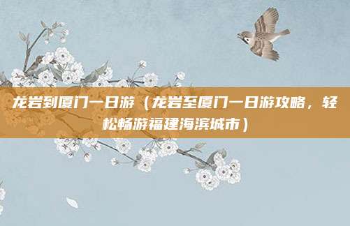 龙岩到厦门一日游(龙岩至厦门一日游攻略,轻松畅游福建海滨城市)