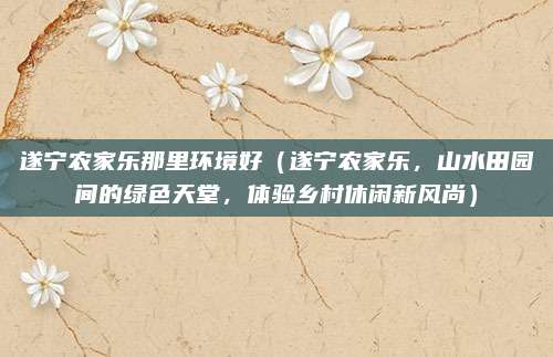 遂宁农家乐那里环境好（遂宁农家乐，山水田园间的绿色天堂，体验乡村休闲新风尚）