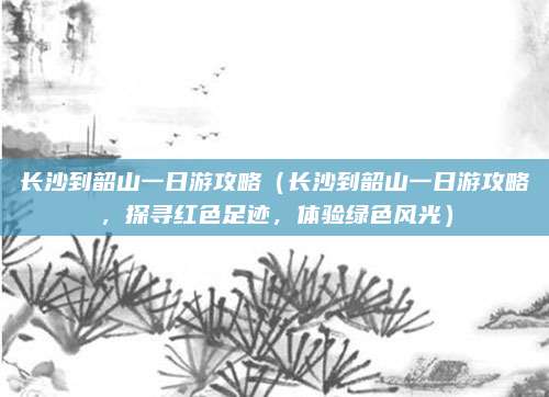 长沙到韶山一日游攻略(长沙到韶山一日游攻略,探寻红色足迹,体验绿色风光)