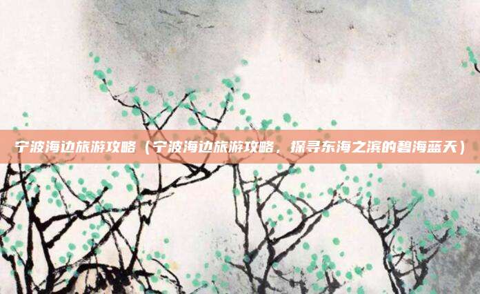 宁波海边旅游攻略(宁波海边旅游攻略,探寻东海之滨的碧海蓝天)