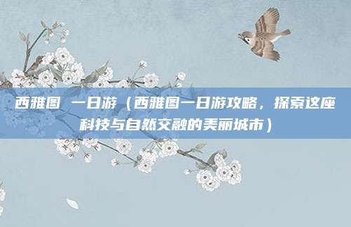 西雅图 一日游(西雅图一日游攻略,探索这座科技与自然交融的美丽城市)