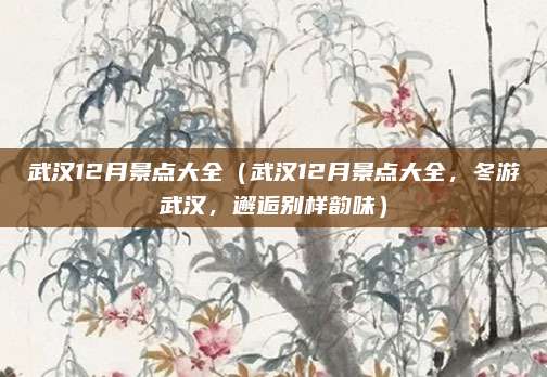 武汉12月景点大全（武汉12月景点大全，冬游武汉，邂逅别样韵味）