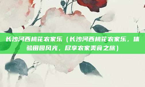 长沙河西桃花农家乐(长沙河西桃花农家乐,体验田园风光,尽享农家美食之旅)