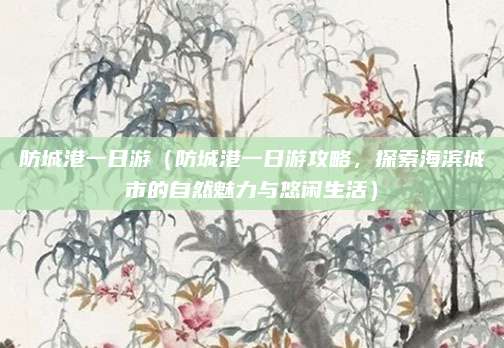 防城港一日游（防城港一日游攻略，探索海滨城市的自然魅力与悠闲生活）