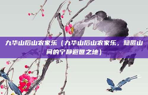 九华山后山农家乐(九华山后山农家乐,隐匿山间的宁静避世之地)